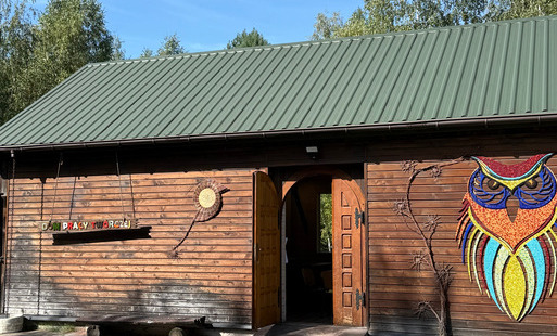 Dom Pracy Twórczej w Granicy na terenie Puszczy Kampinoskiej. 